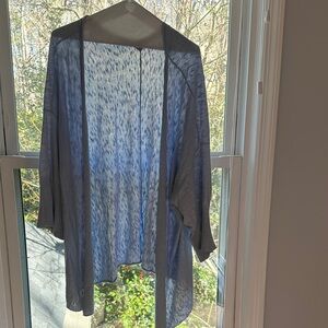 Eileen Fisher Blue Open Cardigan